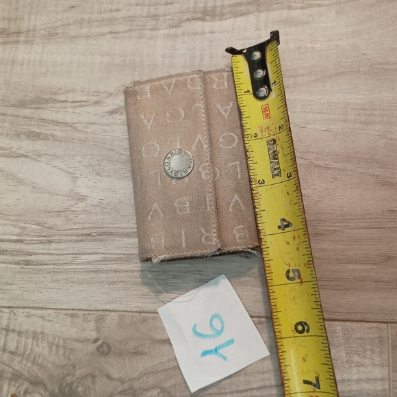 Bvlgari Key holder Key case Logo Mania Beige Silver Woman - Picture 9 of 10